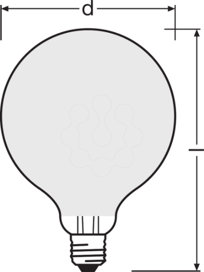 Imagem de PARATHOM® Retrofit CLASSIC GLOBE 60 6.5 W/2700K E27