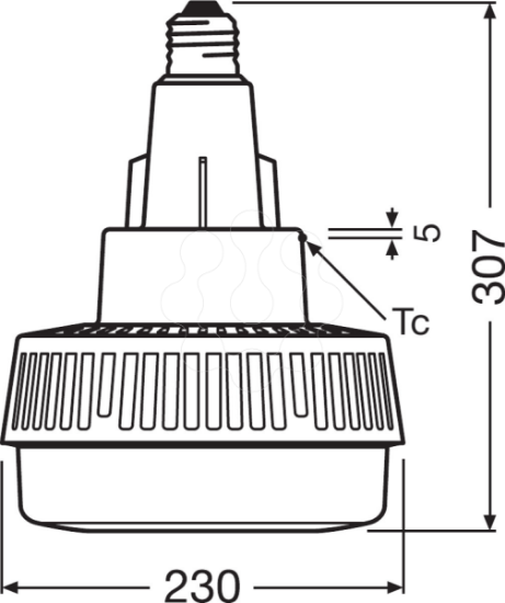 Imagem de HQI LED HIGHBAY 250 120° 95 W/4000K E40