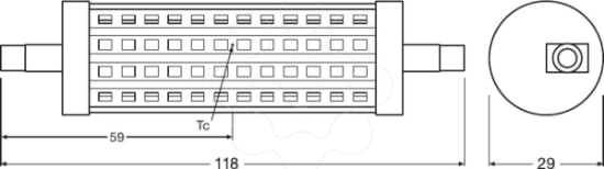 Imagem de PARATHOM DIM  LINE 118  CL 125 dim  15W 827 R7S