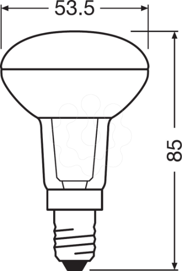 Imagem de PARATHOM® R50 40 36° 2.6 W/2700K E14