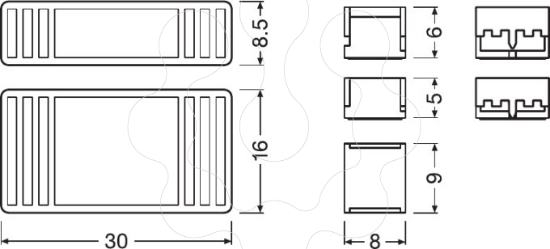 Imagem de FX-SC08-G2-CT4PJ (Conector rigido entre fitas)