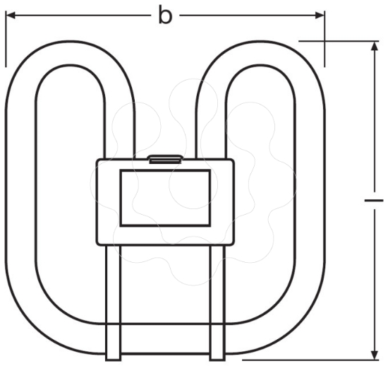 Imagem de CFL SQUARE 16W 835 2-PIN GR8 CCG