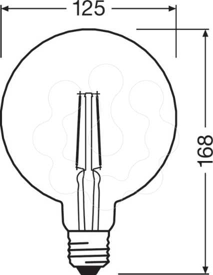 Imagem de Vintage 1906 LED CL PINECONE  FIL GOLD 40 Non-dim   4,5W 825 E27
