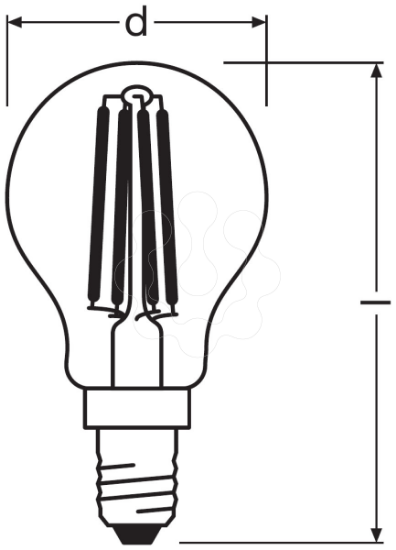 Imagem de LED RELAX and ACTIVE CLASSIC P 40 4 W/2700…4000K E14
