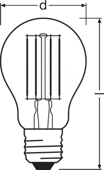 Imagem de LED VALUE CLASSIC A 75 CL 7.5 W/2700K E27