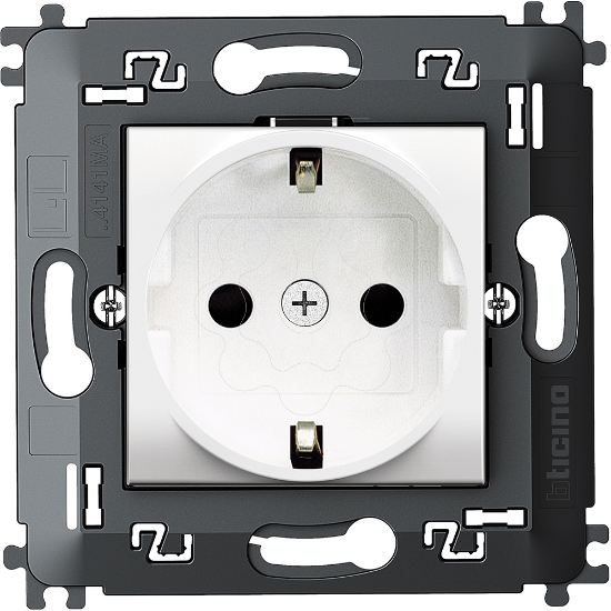 Imagem de LL-2P+T SCHUKO MONOBLOCO BRANC