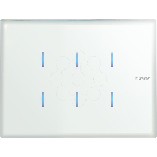 Imagem de KNX-AX COMD VIDRO 6 BOT WHICE