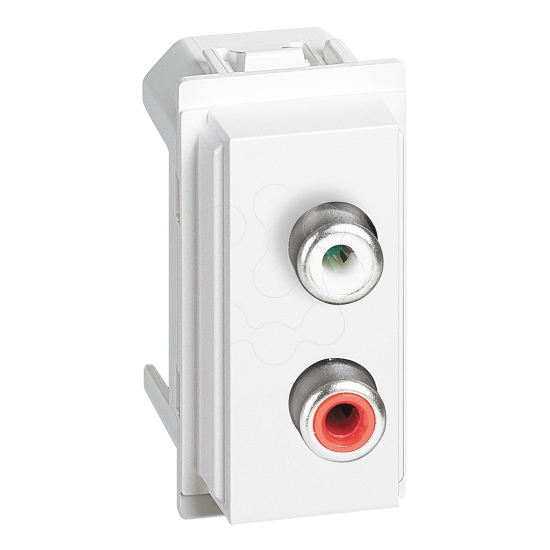 Imagem de LNOW TOMADA2 X RCA 1MD BRANCO