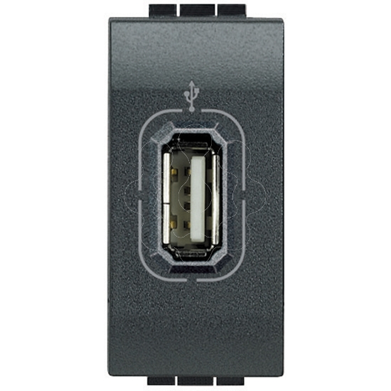 Imagem de LL-TOMADA USB 1MD ANTRACITE