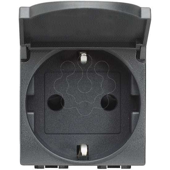 Imagem de LL-2P+T SCHUKO C/TAMPA ANTRACI