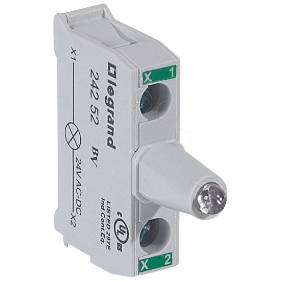 Imagem de BLOC LUM LED VERDE 24V P/CX