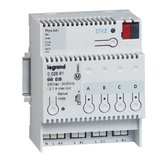 Imagem de KNX ONOFF 4SAIDAS 8A DIN 4MOD