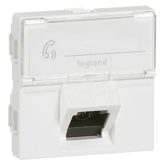 Imagem de MOSAIC RJ45 C6A UTP 2MD 45D