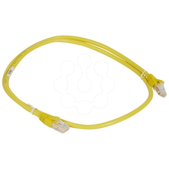 Imagem de CHICOT.CAT6A UTP AMARE. PVC 1M