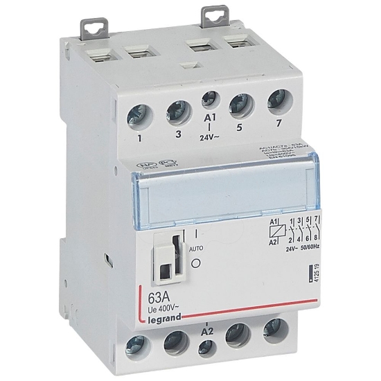Imagem de CX3 CONTACTOR 24V 4NA 63A MAN