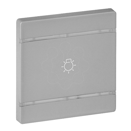 Imagem de VALENA L-TECLA LUZ 2M BUS ALUM