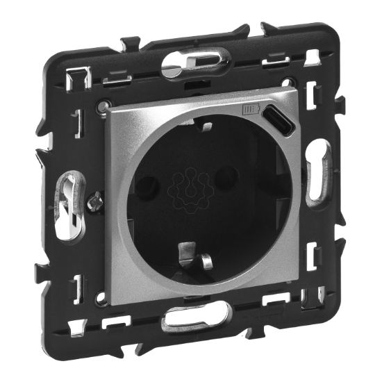 Imagem de MOSAIC SCHUKO + USB C - 2M ALU