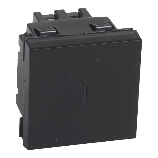 Imagem de Mosaic - Inversor de grupo 10AX-250V~- ligad.de parafusos - 2 mód.- preto mate