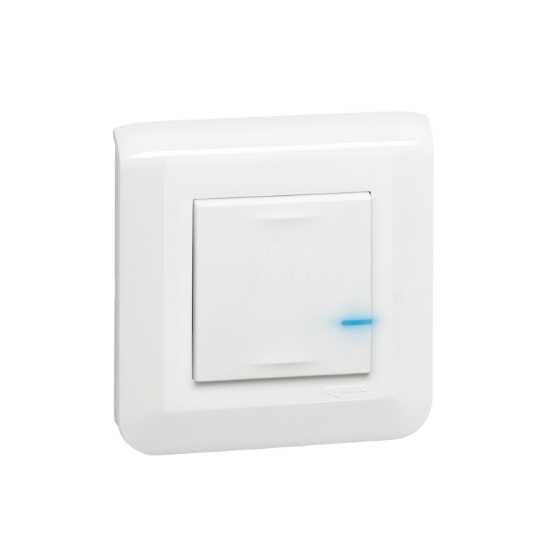 Imagem de Interruptor de iluminação conectado s/ neutro - branco - Mosaic with Netatmo