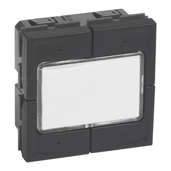 Imagem de Mosaic - Botão Easy-Led de 4 posições - 0-24 Vdc - 2 módulos - preto mate