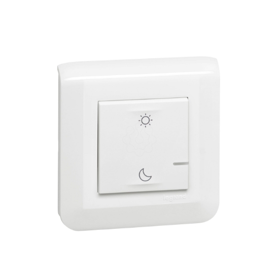 Imagem de Comando acordar / deitar, sem fios - branco - Mosaic with Netatmo