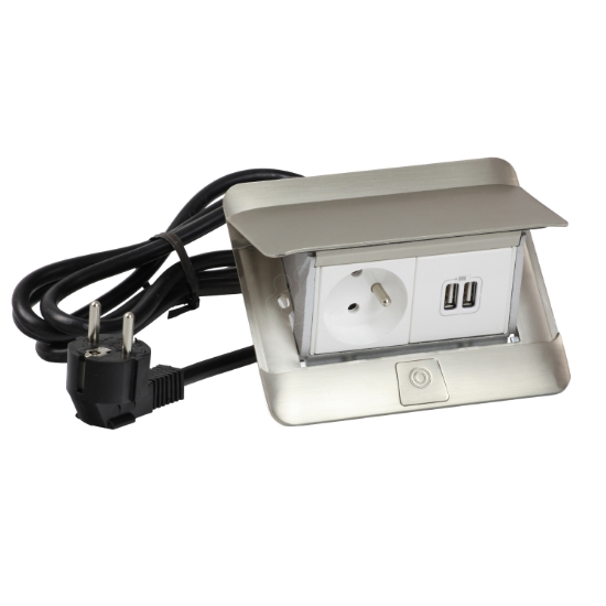 Imagem de POP UP INOX EQUIP 1TOM2P+2USB