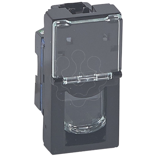 Imagem de MOSAIC BLACK RJ45 CAT6 UTP 1MD