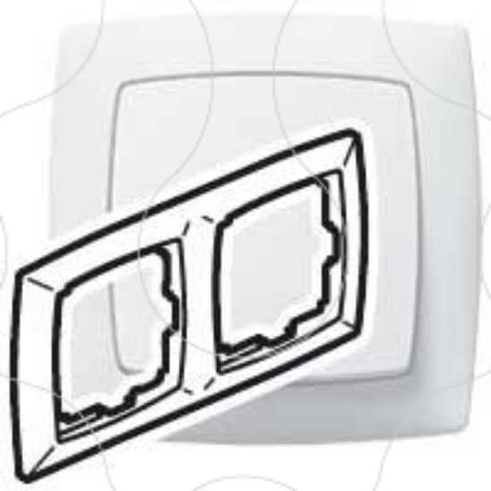 Imagem de SUNO QUADRO DUPLO H/V BRANCO