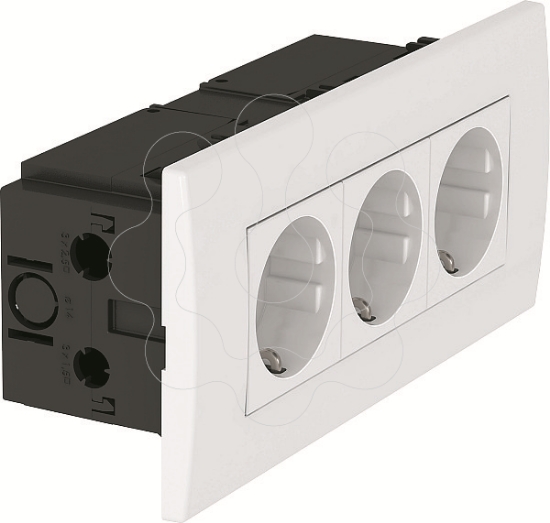 Imagem de TOMADA TRIPLA SDE-D03 MODUL45 VRD