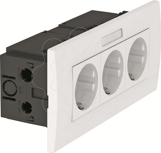 Imagem de TOMADA TRIPLA SDE-D03B M45 VRD