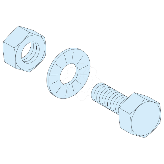 Imagem de CONJ 20 PARAFUSOS M6X20BARRA 5MM