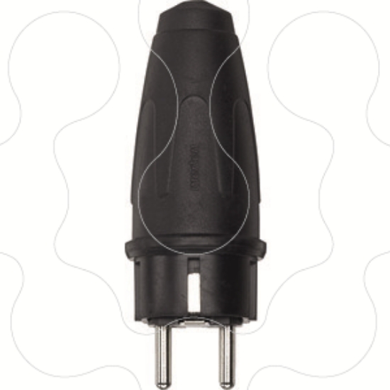 Imagem de FICHA SCHUKO 16A 250V BORRACHA PRT