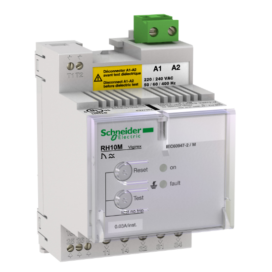 Imagem de RH10M 110-130VCA 50-60Hz S=0,03A INST