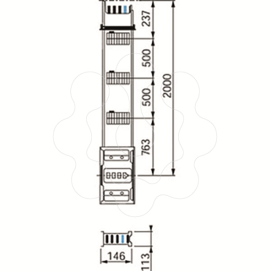 Imagem de ELEM COL MONT 1000A 2M 3 DER 3F+N+PE