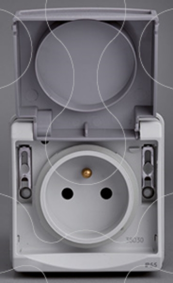 Imagem de TOM. COMPONIVEL IP55 MUREVA NF CINZA