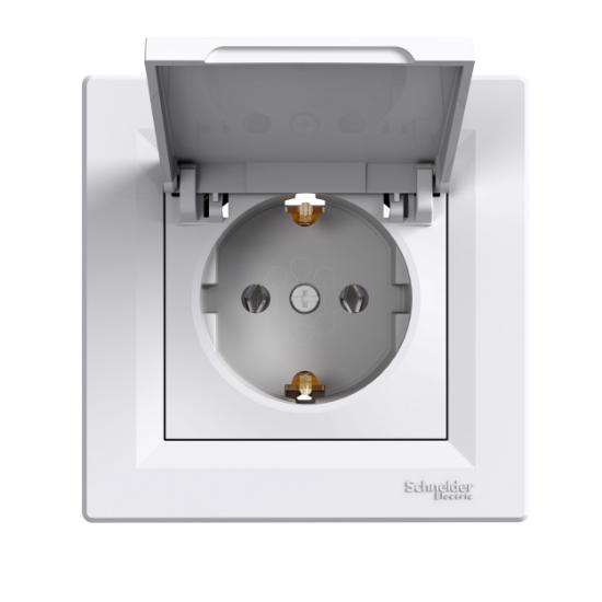 Imagem de Asfora-socket outlet sideE-16A lid white