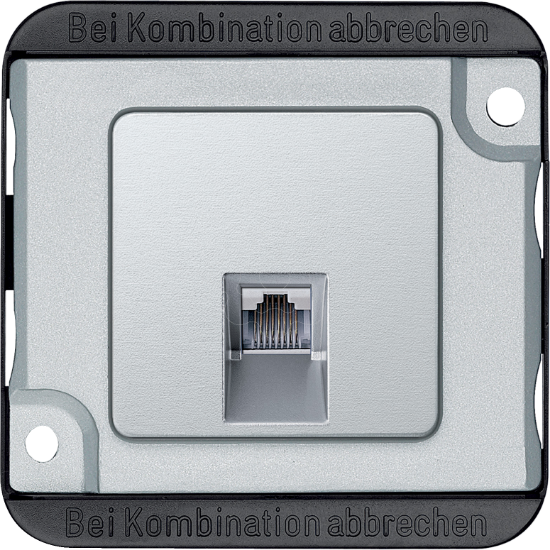 Imagem de TOMADA RITA RJ45 CAT 5 PZR ALU