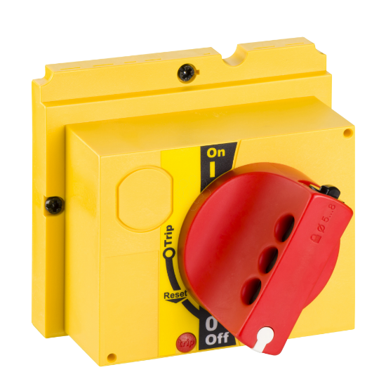 Imagem de Comando rotativo directo vermelho-amarel