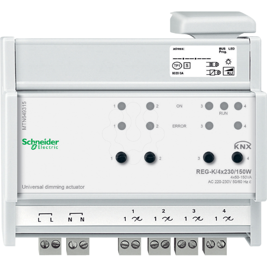 Imagem de ACTUADOR UNIV. DIMMER REG-K-4x230-150W