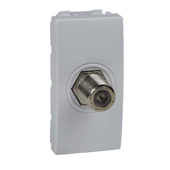 Imagem de Tomada para TV cabo coaxial conector F 1