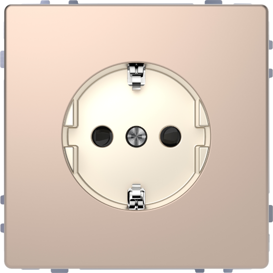 Imagem de Schuko completo 16A champagne