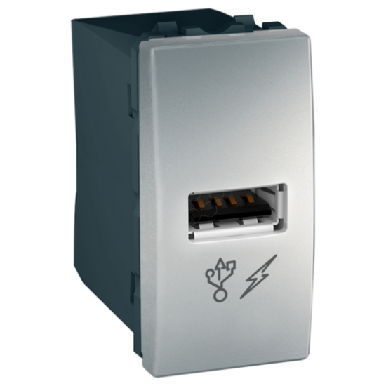 Imagem de Tomada USB carregador 1M ALUM Unica