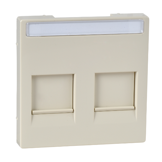Imagem de C.TOM. DUPLA RJ45 SM MARFIM