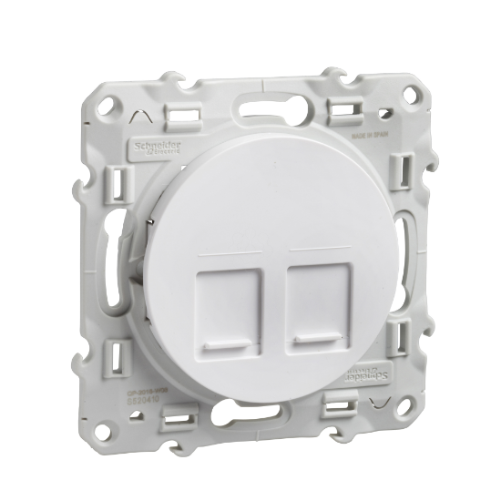 Imagem de Centro p/ 2 conectores RJ45