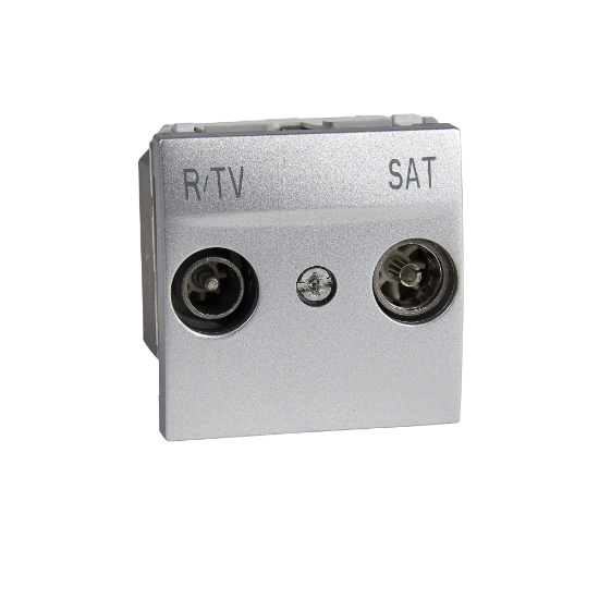Imagem de TOMADA R-TV-SAT INTERMEDIA ALUMiNIO