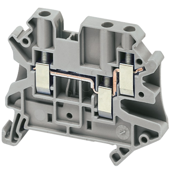 Imagem de BORNE PASS 4MM2 2AND CINZ 1P 1X2
