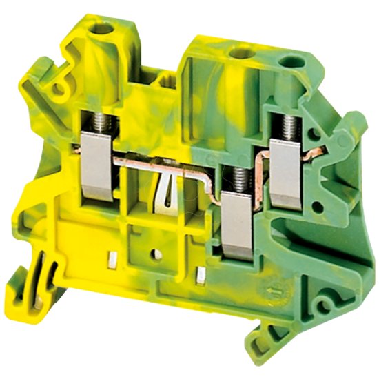 Imagem de BORNE TERR 4MM2 2AND VERD/AM 1P 1X2
