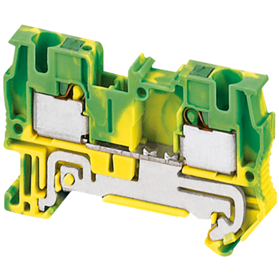Imagem de BORNE TERR 4MM2 V/AM PUSH-IN 1P 1X1