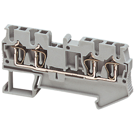 Imagem de BORNE PASS 2,5MM2 CINZ TMOL 1P 2X2