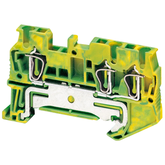 Imagem de BORNE TERR 2,5MM2 VERD/AM TMOL 1P 1X2